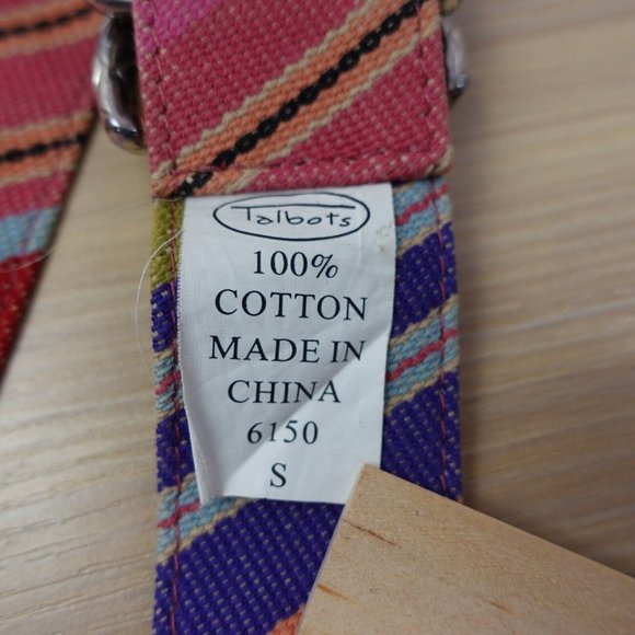 Talbots Multicolor Striped Belt - Picture 5 of 8